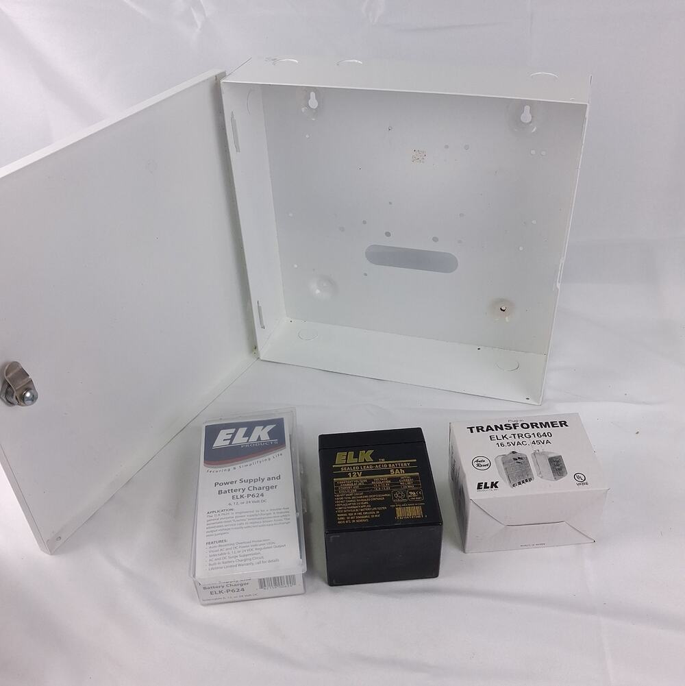 ELK-P112K 12VDC 1 Amp Power Supply & Battery Charger with Battery Backup